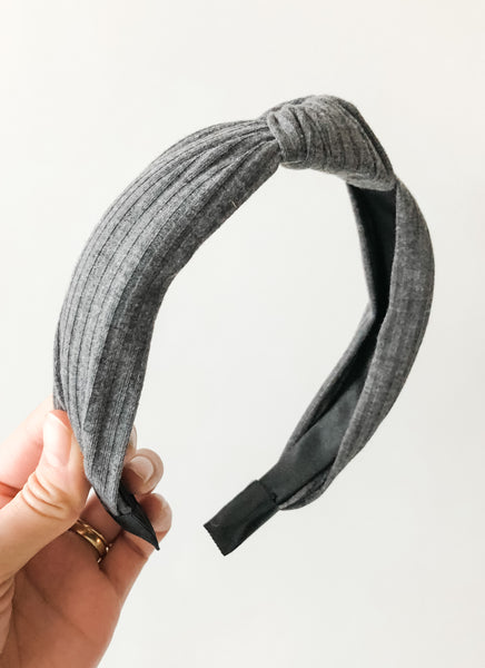 Ribbed Top Knot Headband