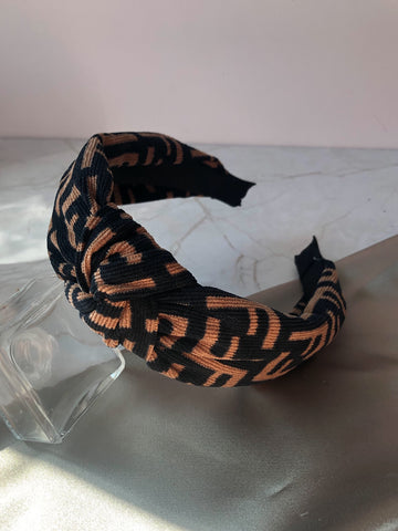 F Print Headband