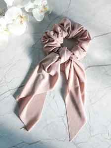 Pink Scarf Scrunchie